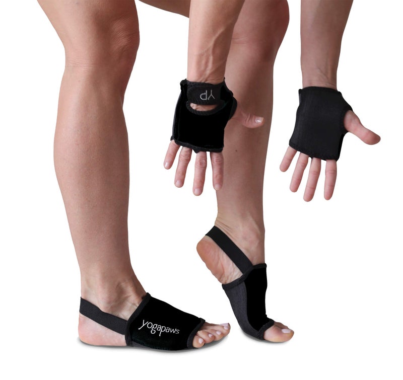 Yogapaws قفازات يوغا غير قابلة للانزلاق وسروايل يوغا رفيعة لليوغا الساخنة، كروس فيت، ركوب الدراجات، لليدين والقدمين المتعرقتين - Image 1